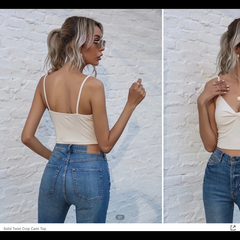 Twist Front Cropped Tank - Picture 9 of 9